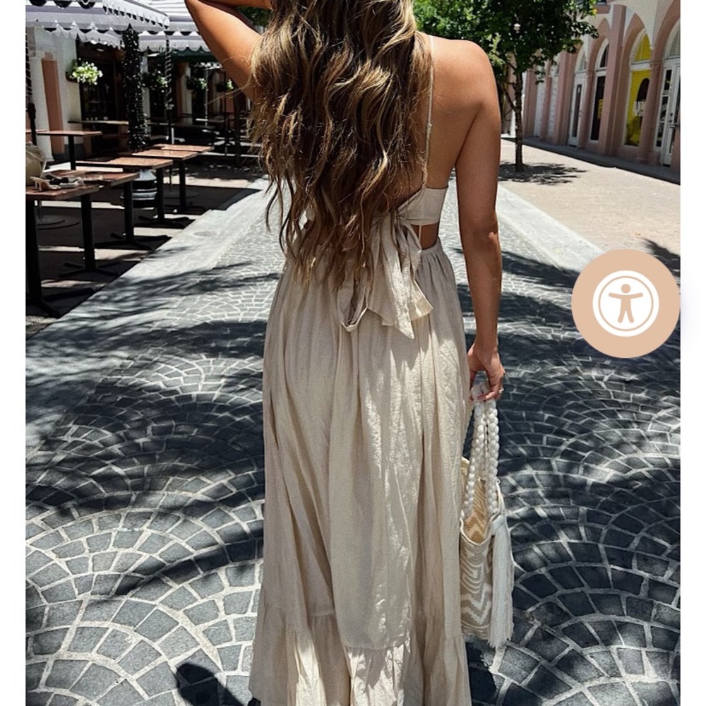 Maxi Dress Beige / S - Picture 3 of 4
